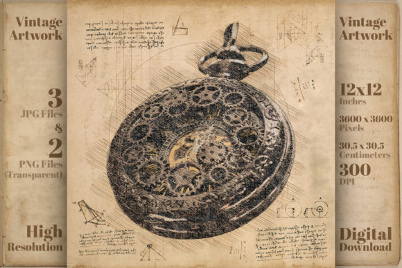Download Pocket Watch Steampunk Western Timepiece - Premium Resources