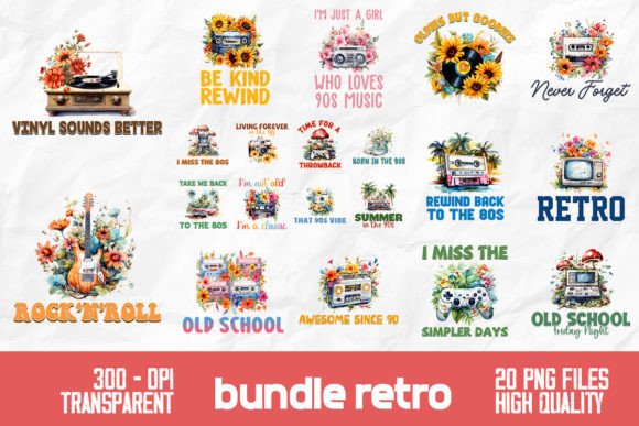 Download Old School Classic Retro Bundle - Premium Resources